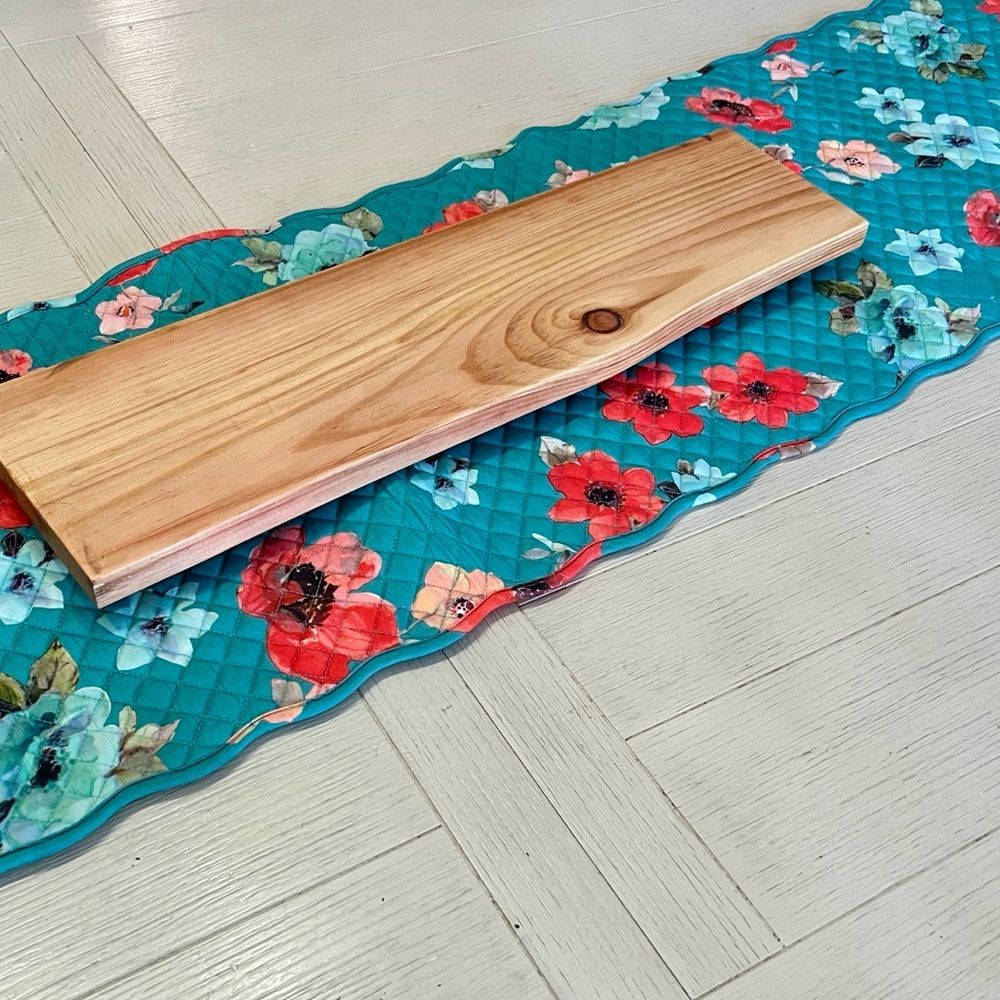 Rustic Handmade Natural Live Edge Wood Serving Tray/Riser Rustic Handmade